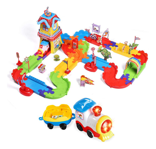 Fun Little Toys Juego De 189 Piezas De Tren Para Niños Con.