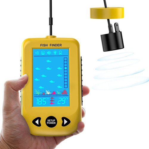 Detector De Peixes Com Fio Fish Finders Kayak Depth Fish Ala