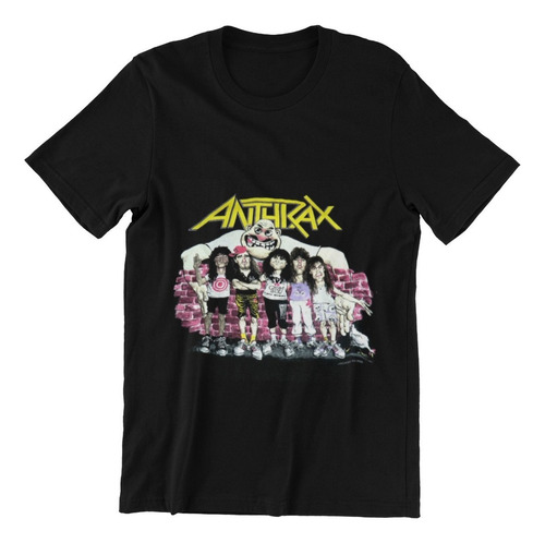 Polera Unisex Anthrax Heavy Metal Musica Ilustrado Estampado