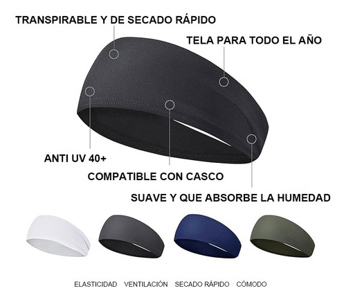 Timotech Set 5 Diademas Deportivas Unisex Elásticas