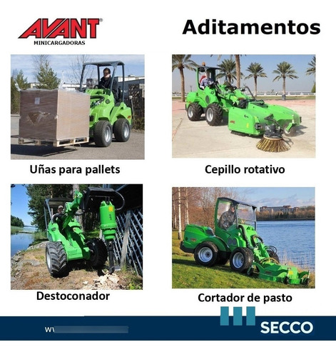 Imagen 11 de 13 de Minicargadora Articulada Multifunción Avant 850 Nueva Desde