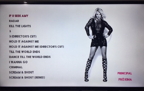 Bluray Duplo Britney Spears The Video Collection (glory)