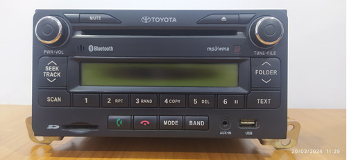 Radio Toyota Original 2003 Al 2013/ Hilux