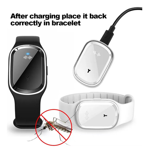 Pulsera Inteligente Ultrasónica Antimosquitos De 2 Piezas