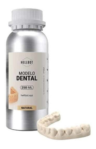 Resina Impresión 3d Hellbot Modelo Dental 250ml Beige