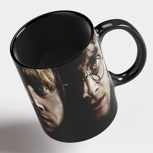 Imagem 4 de 6 de Caneca Harry Potter Preta Personalizada Com Nome Presente