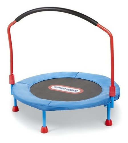 Trampolín Brincolín Con Agarradera Para Niños Little Tikes Color de la lona de salto Negra