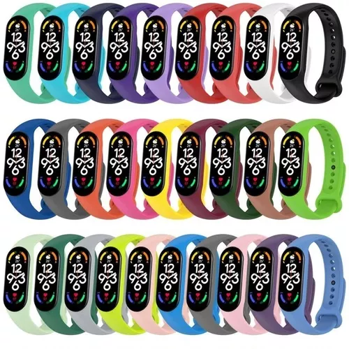 Set 3 correas Multicolor para Xiaomi Mi Band 7 - Correa smartwatch