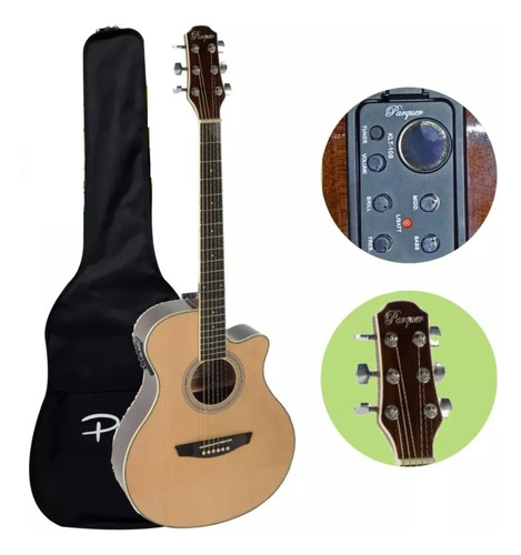 Guitarra Electroacustica Parquer Gac110 Mclbeq4 Con Funda