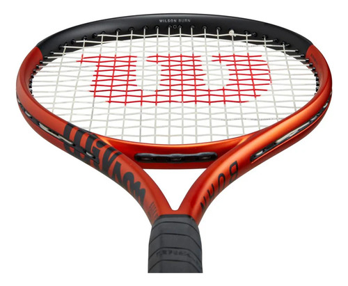Raqueta De Tenis Wilson Burn 100 V5 Negro/orange - V5 4 3/8