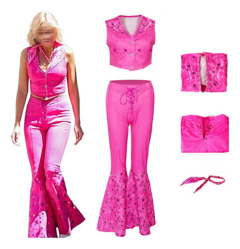 1 Conjunto De Pantalones Anchos Cole Cosplay De Barbie Cos Clo