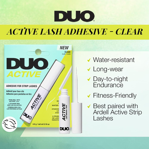 Pincel Adhesive Duo Active Clear Para Pestañas, 4,6 G