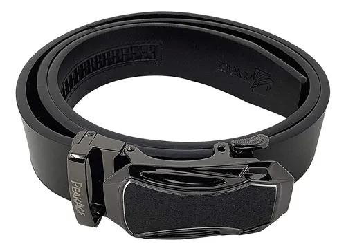 Cinturón De Vestir De Trinquete De Cuero Genuino Peakage Par