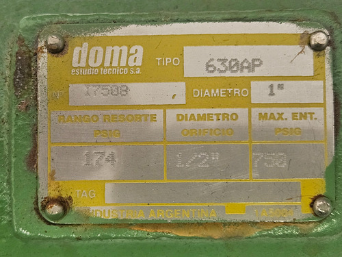 Valvula Reguladora De Presion Doma Mod. 360