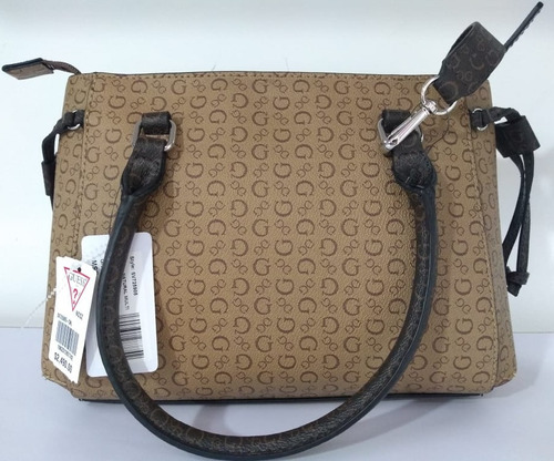 Bolsa Guess Chica Torre Negro Café Beige Vy725905 Para Dama Color Marrón Diseño de la tela Rugoso