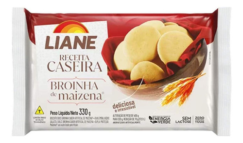 Biscoito Broinha De Maizena Sem Lactose 330g - Liane