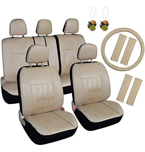 Imagen 1 de 5 de Fundas De Asiento De Auto Universal De Cuero Lider Accesori
