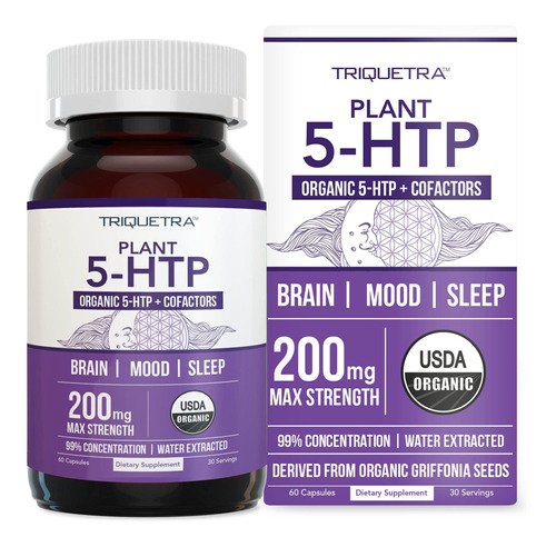 Orgnico 5-htp - 200 Mg | 99% De Concentracin 5htp, Adems De