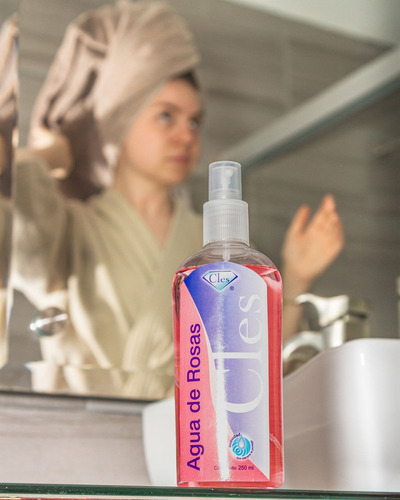 Agua De Rosas 250ml Tónico Facial, Cles, 2 Piezas