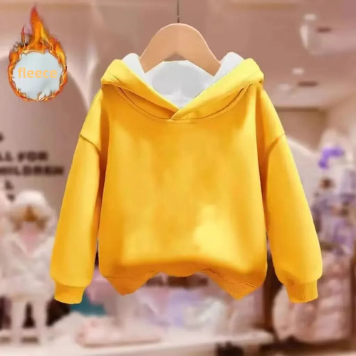 Sudadera De Forro Polar Con Capucha Para Niño - Estilo Coreano
