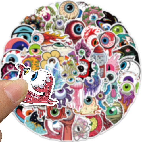 - Pegatinas Impermeables Con Ojos De Terror For Niños Calcom
