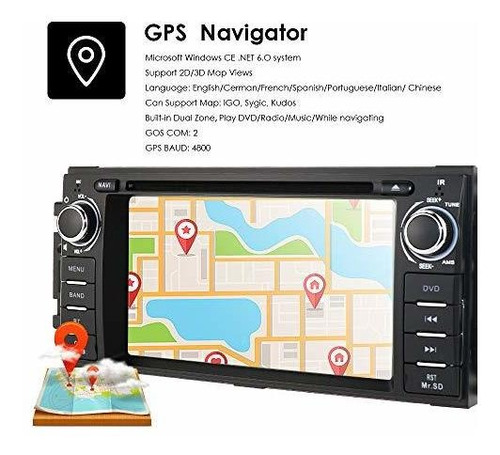 Hizpo Estereo Vehiculo Gps Reproductor Dvd Para Dodge Ram Rg