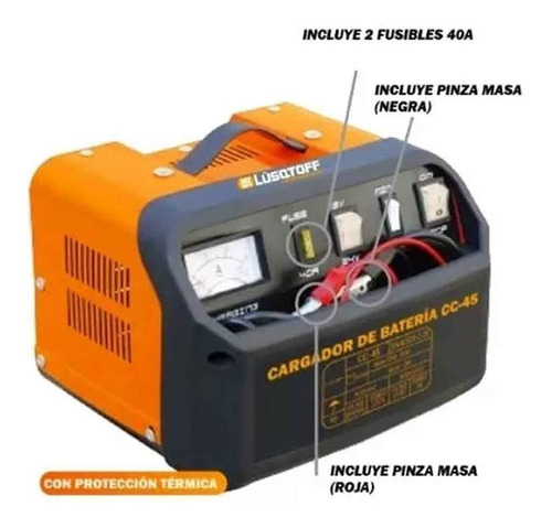 Cargador De Bateria Autos 120-300ah Lusqtoff 30 Amp 12v/24v