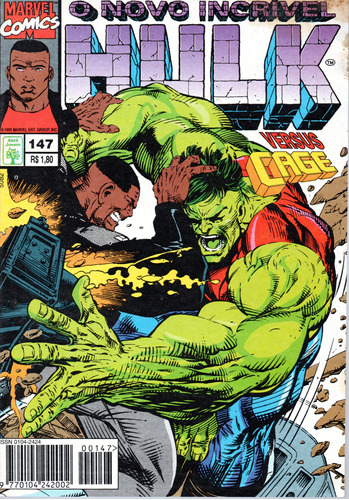 O Novo Incrível Hulk N° 147 - 84 Páginas Em Português - Editora Abril - Formato 13,5 X 19 - Capa Mole - 1995 - Bonellihq Cx03 Abr24