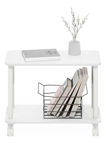 Mesa Auxiliar Rectangular Moderna Furinno Turn-n-tube, Mesa