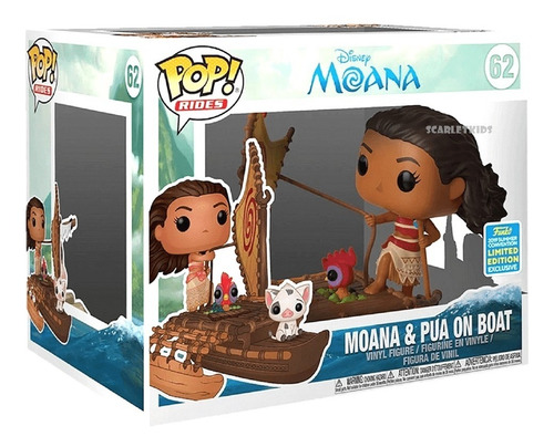 Funko Pop Moana En Bote 62 Original Exclusivo Scarlet Kids