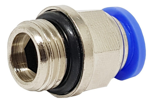 Conector Engate Rápido Tubo Pu 12mm X Rosca 1/4 Bsp - 5pçs