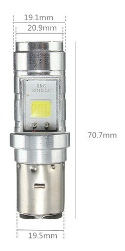 Imagen 2 de 2 de Bombillo Led 2 Contactos Principal Moto Ba20d Gn Owen Tx