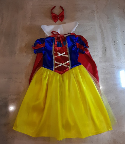 Disfraz De Blanca Nieves Niñas Tallas 3, 4, 5 Fiestas | MercadoLibre