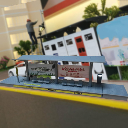 3 Modelo De Estación De Autobuses 1:64, Suministros De