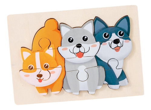 Rompecabezas De Animales Juguete Educativo De Perro