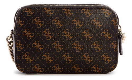 Guess Bandolera Estampado Noelle Color Marrón oscuro