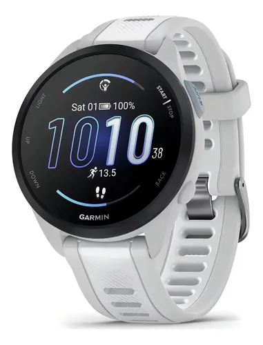 Relógio Garmin Forerunner 165 Amoled Branco Desenho Da Pulseira M...