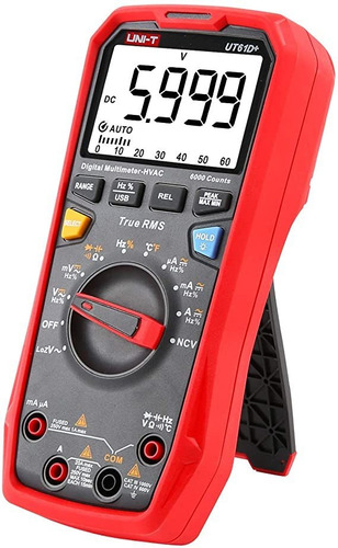 Multímetro Tester Multímetro Temperatura Pc Usb Ut61d+ Acv
