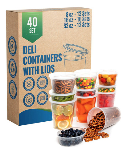 Deli - Recipientes De Almacenamiento De Alimentos De Plastic