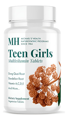 Multivitaminico Para Niñas Adolescentes Michaels Health Sin Sabor