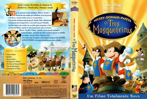 Dvd Os Três Mosqueteiros - Mickey Donald Pateta | MercadoLivre