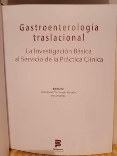 Gastroenterologia Traslacional / La Investigacion Basica (Usado)