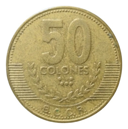 Costa Rica 50 Colones Años: 1997-2006 X Pieza Cr#01