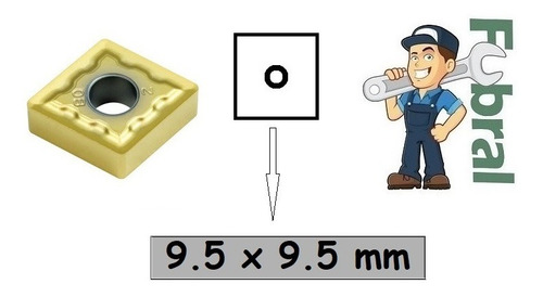 Imagen 1 de 4 de Inserto Pastilla De Titanio Scmt09t308 Fubral