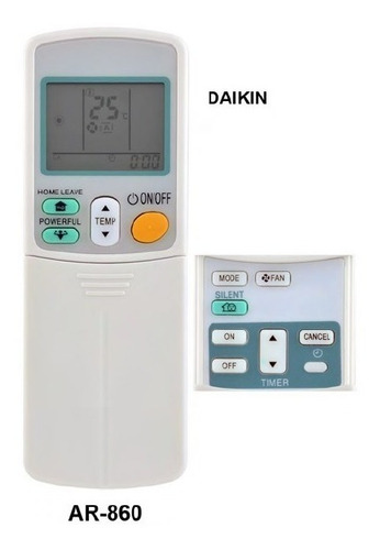 Control Remoto Para Aire Acondicionado Daikin Arc423a18