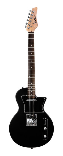 Guitarra Eléctrica Newen Frizz Black Cuerpo Lenga Maciza