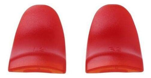 Pack De Botones L2 R2 + Capuchones Para Gamepad Ps4, Rojo