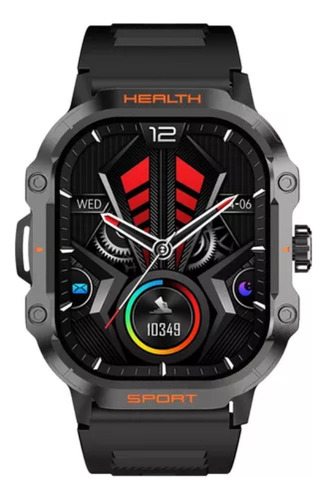 Smartwatch Hk24 Reloj Inteligente Militar Amoled Negro