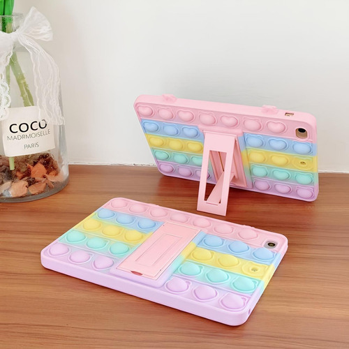 Capinha Infantil Pop It Para Tablet Galaxy A8 8.0 T290 T295 Cor