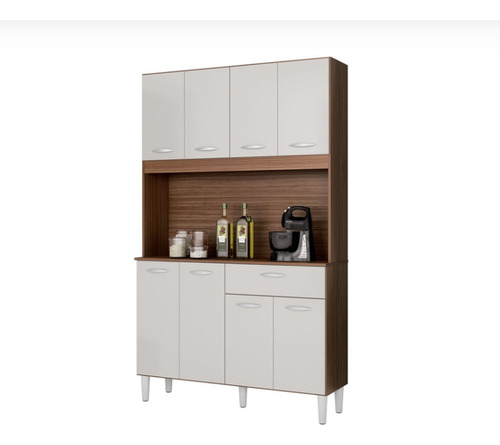 Mueble Cocina Compacta Kit 8 Puertas 1 Cajon